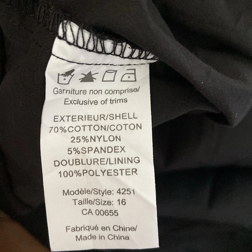 Addition Elle Black Garment with White Accents - Picture 5 of 5